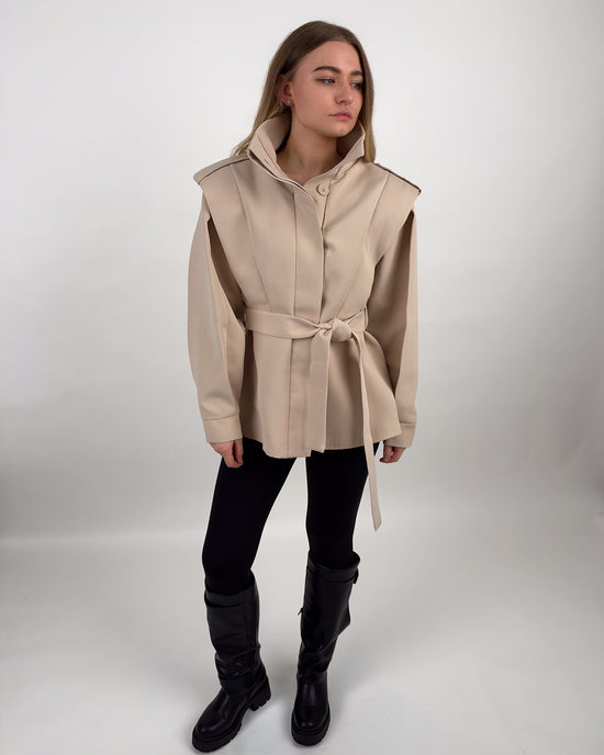 Trenchjacke mit Bindegürtel
